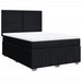 Pat box spring cu saltea, negru, 140x190 cm, textil - WALTI WALTI