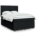 Pat box spring cu saltea, negru, 140x190 cm, textil - WALTI WALTI