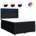 Pat box spring cu saltea, negru, 140x190 cm, textil - WALTI WALTI