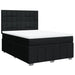 Pat box spring cu saltea, negru, 140x190 cm, textil - WALTI WALTI