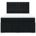 Pat box spring cu saltea, negru, 140x190 cm, textil - WALTI WALTI