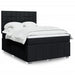 Pat box spring cu saltea, negru, 140x190 cm, textil - WALTI WALTI