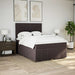 Pat box spring cu saltea, maro închis, 140x200 cm, textil - WALTI WALTI