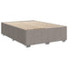 Pat box spring cu saltea, gri taupe, 140x200 cm, textil - WALTI WALTI