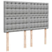 Pat box spring cu saltea, gri deschis, 140x190 cm, textil - WALTI WALTI