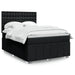 Pat box spring cu saltea, negru, 140x190 cm, textil - WALTI WALTI