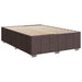 Pat box spring cu saltea, maro închis, 140x200 cm, textil - WALTI WALTI