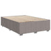 Pat box spring cu saltea, gri taupe, 140x200 cm, textil - WALTI WALTI