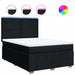 Pat box spring cu saltea, negru, 140x200 cm, textil - WALTI WALTI