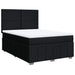 Pat box spring cu saltea, negru, 140x200 cm, textil - WALTI WALTI