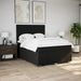 Pat box spring cu saltea, negru, 140x200 cm, textil - WALTI WALTI
