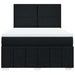 Pat box spring cu saltea, negru, 140x200 cm, textil - WALTI WALTI