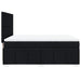 Pat box spring cu saltea, negru, 140x200 cm, textil - WALTI WALTI