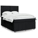 Pat box spring cu saltea, negru, 140x200 cm, textil - WALTI WALTI