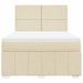 Pat continental cu saltea, crem, 140x200 cm, material textil - WALTI WALTI