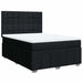Pat box spring cu saltea, negru, 140x200 cm, textil - WALTI WALTI