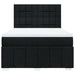 Pat box spring cu saltea, negru, 140x200 cm, textil - WALTI WALTI