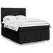 Pat box spring cu saltea, negru, 140x200 cm, textil - WALTI WALTI