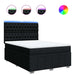Pat box spring cu saltea, negru, 140x200 cm, textil - WALTI WALTI