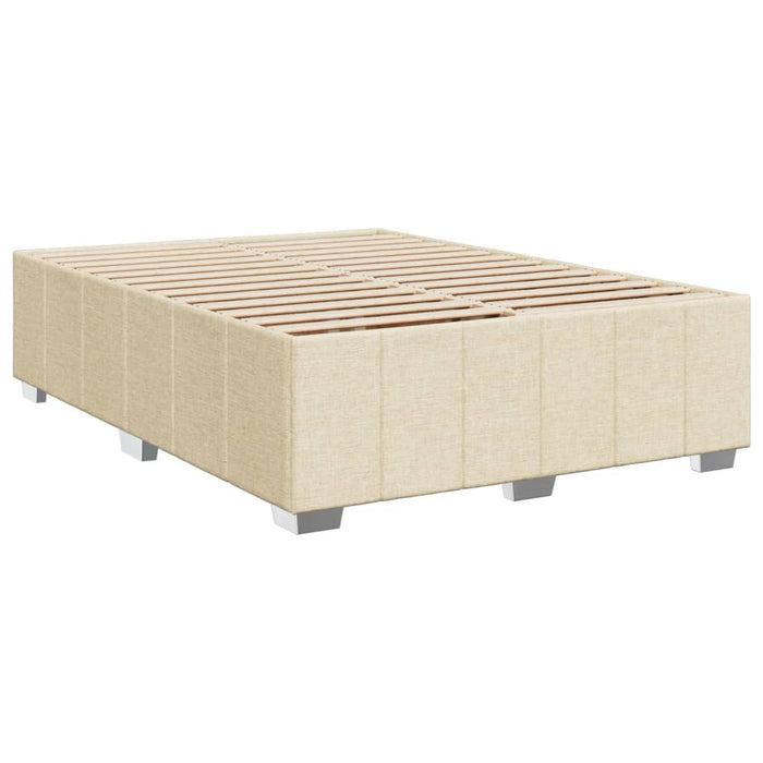 Pat continental cu saltea, crem, 140x200 cm, material textil - WALTI WALTI
