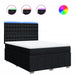 Pat box spring cu saltea, negru, 140x200 cm, textil - WALTI WALTI
