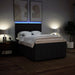 Pat box spring cu saltea, negru, 140x200 cm, textil - WALTI WALTI