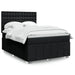 Pat box spring cu saltea, negru, 140x200 cm, textil - WALTI WALTI
