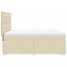 Pat continental cu saltea, crem, 140x200 cm, material textil - WALTI WALTI