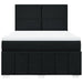 Pat box spring cu saltea, negru, 160x200 cm, textil - WALTI WALTI