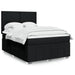 Pat box spring cu saltea, negru, 160x200 cm, textil - WALTI WALTI