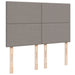 Pat box spring cu saltea, gri taupe, 160x200 cm material textil - WALTI WALTI