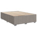 Pat box spring cu saltea, gri taupe, 160x200 cm material textil - WALTI WALTI