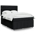 Pat box spring cu saltea, negru, 160x200 cm, textil - WALTI WALTI