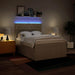 Pat box spring cu saltea, crem, 160x200 cm, material textil - WALTI WALTI