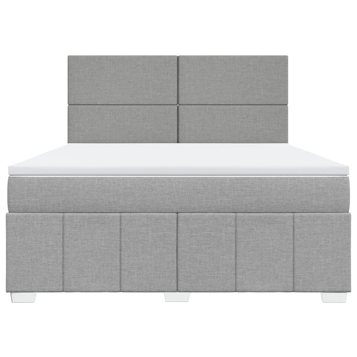Pat continental, gri deschis, 180x200 cm, material textil - WALTI WALTI