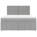 Pat continental, gri deschis, 180x200 cm, material textil - WALTI WALTI