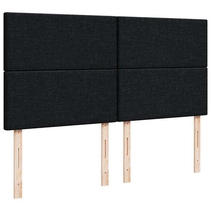 Pat box spring cu saltea, negru, 180x200 cm, catifea - WALTI WALTI