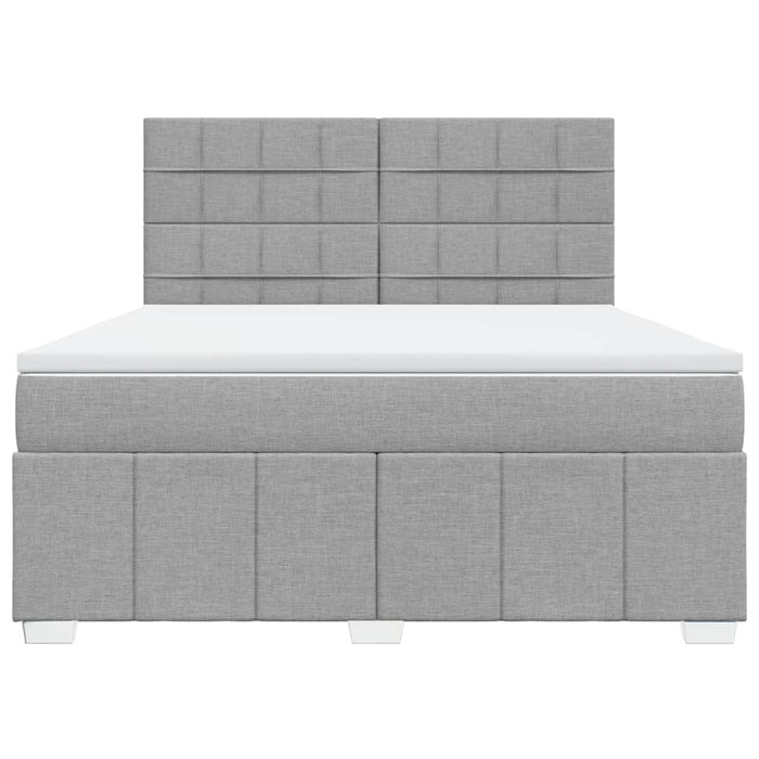 Pat continental, gri deschis, 180x200 cm, material textil - WALTI WALTI