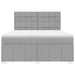 Pat continental, gri deschis, 180x200 cm, material textil - WALTI WALTI