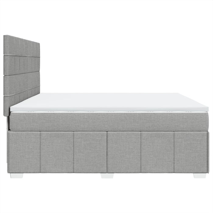 Pat continental, gri deschis, 180x200 cm, material textil - WALTI WALTI