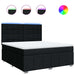 Pat box spring cu saltea, negru, 180x200 cm, catifea - WALTI WALTI