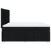 Pat box spring cu saltea, negru, 180x200 cm, catifea - WALTI WALTI