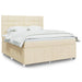 Pat continental cu saltea, crem, 180x200 cm, textil - WALTI WALTI
