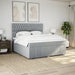 Pat continental, gri deschis, 180x200 cm, material textil - WALTI WALTI