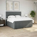 Pat box spring cu saltea, gri închis, 180x200 cm, textil - WALTI WALTI