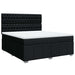 Pat box spring cu saltea, negru, 180x200 cm, catifea - WALTI WALTI