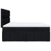 Pat box spring cu saltea, negru, 180x200 cm, catifea - WALTI WALTI
