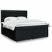 Pat box spring cu saltea, negru, 180x200 cm, catifea - WALTI WALTI