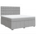 Pat continental, gri deschis, 180x200 cm, material textil - WALTI WALTI