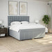 Pat continental, gri deschis, 180x200 cm, material textil - WALTI WALTI